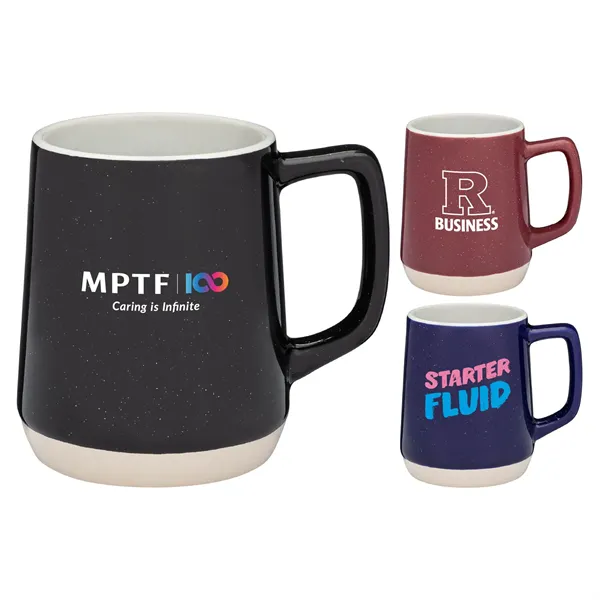 14 oz. Ceramic Dishwasher-Safe Coffee Mug w/ Handle - 14 oz. Ceramic Dishwasher-Safe Coffee Mug w/ Handle - Image 0 of 7