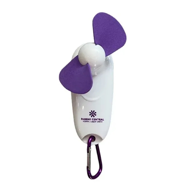 Handheld Clip-On Fan with Carabiner - Handheld Clip-On Fan with Carabiner - Image 1 of 6