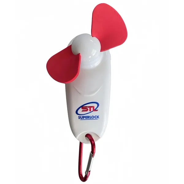 Handheld Clip-On Fan with Carabiner - Handheld Clip-On Fan with Carabiner - Image 2 of 6