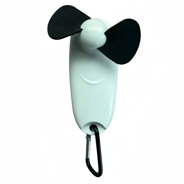 Handheld Clip-On Fan with Carabiner - Handheld Clip-On Fan with Carabiner - Image 4 of 6