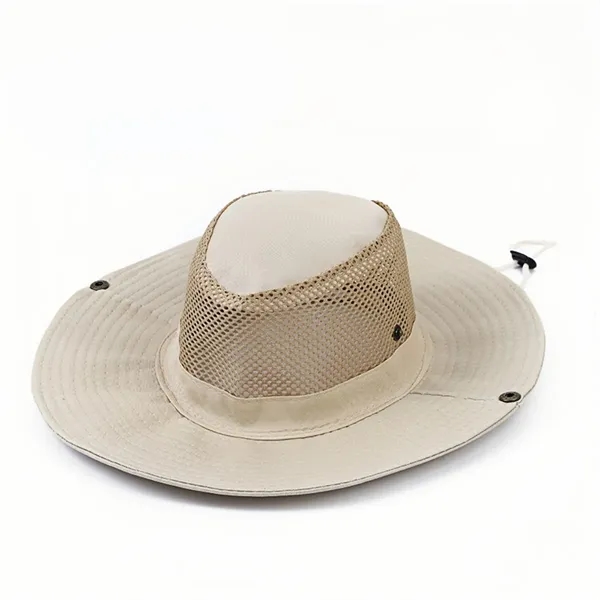 Mens Fishing Hat Wide Large Brim Sun with Camouflage - Mens Fishing Hat Wide Large Brim Sun with Camouflage - Image 5 of 8