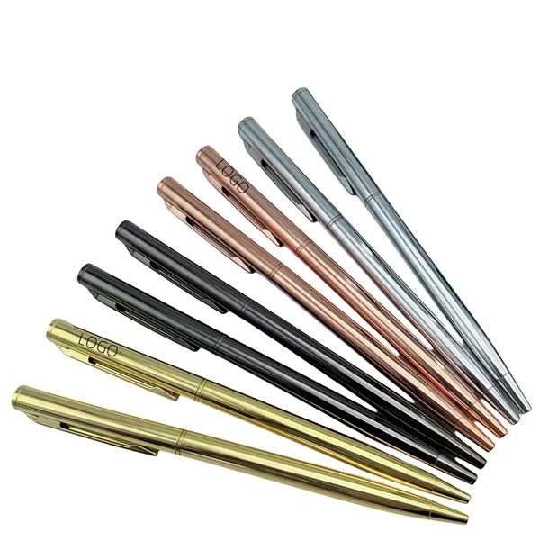 Retractable Metal Ballpoint Pens for Gift Business Office - Retractable Metal Ballpoint Pens for Gift Business Office - Image 0 of 6