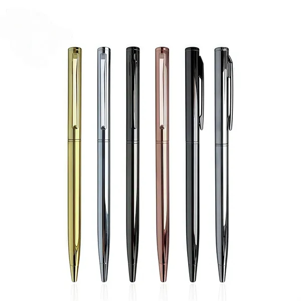 Retractable Metal Ballpoint Pens for Gift Business Office - Retractable Metal Ballpoint Pens for Gift Business Office - Image 1 of 6