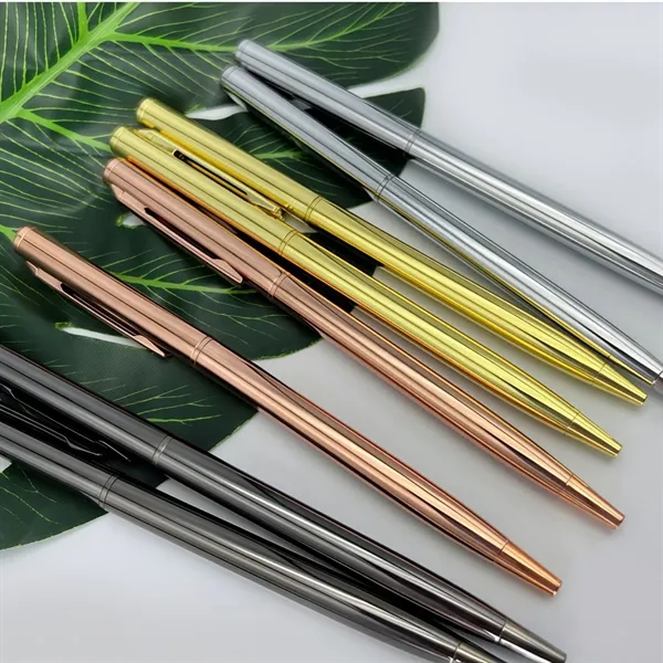 Retractable Metal Ballpoint Pens for Gift Business Office - Retractable Metal Ballpoint Pens for Gift Business Office - Image 3 of 6