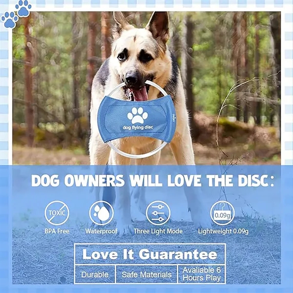 LED Pet Luminous Training Frisbee - LED Pet Luminous Training Frisbee - Image 3 of 4