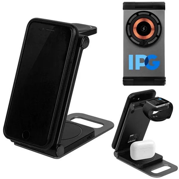 3 in 1 Foldable Travel Wireless Charger - 3 in 1 Foldable Travel Wireless Charger - Image 0 of 6