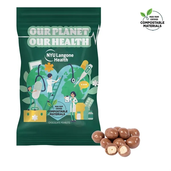 4oz. ECO-Digibag, Compostable & Full Color, Chocolate Peanut