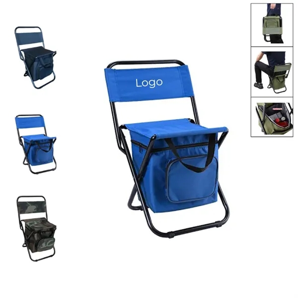 Folding Chair With Cooler Bag - Folding Chair With Cooler Bag - Image 0 of 4