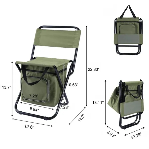 Folding Chair With Cooler Bag - Folding Chair With Cooler Bag - Image 3 of 4