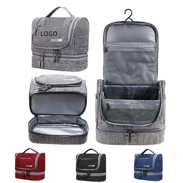 Waterproof Hanging Travel Cosmetics Toiletry Bag - Waterproof Hanging Travel Cosmetics Toiletry Bag - Image 0 of 3