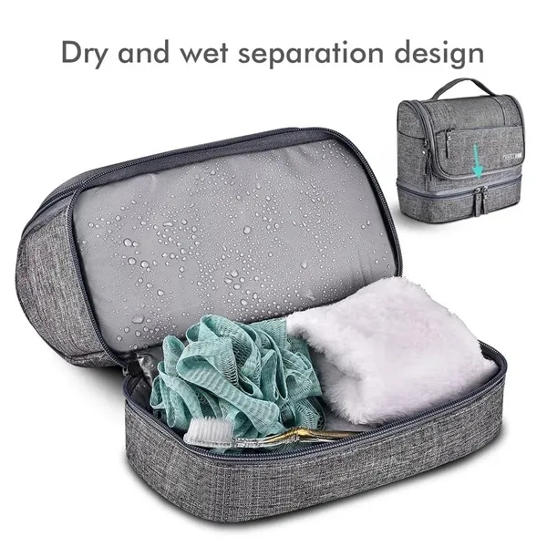 Waterproof Hanging Travel Cosmetics Toiletry Bag - Waterproof Hanging Travel Cosmetics Toiletry Bag - Image 2 of 3