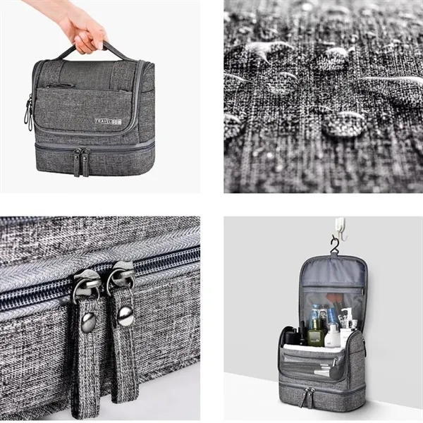 Waterproof Hanging Travel Cosmetics Toiletry Bag - Waterproof Hanging Travel Cosmetics Toiletry Bag - Image 3 of 3