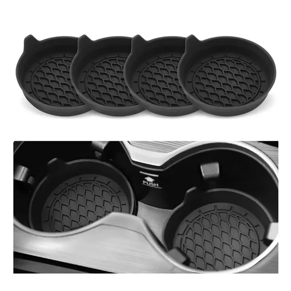 Silicone Non Slip Car Cup Holder Coaster - Silicone Non Slip Car Cup Holder Coaster - Image 1 of 5