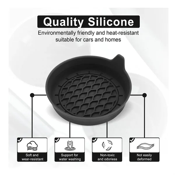 Silicone Non Slip Car Cup Holder Coaster - Silicone Non Slip Car Cup Holder Coaster - Image 4 of 5