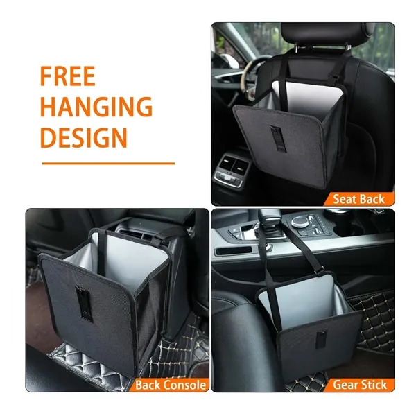 1.85 Gallon Capacity  Hanging Car Waterproof Trash  Bag - 1.85 Gallon Capacity  Hanging Car Waterproof Trash  Bag - Image 2 of 3