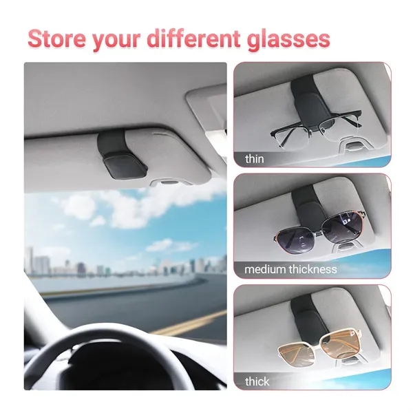 Magnetic Leather Sunglass Holder - Magnetic Leather Sunglass Holder - Image 1 of 4
