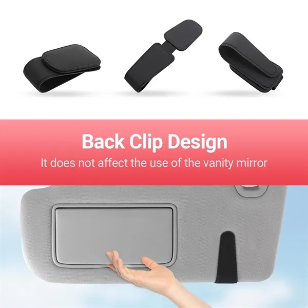Magnetic Leather Sunglass Holder - Magnetic Leather Sunglass Holder - Image 2 of 4