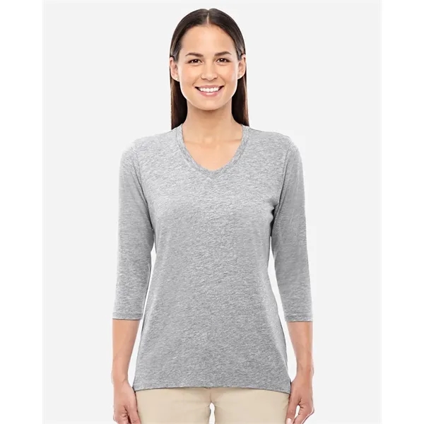 Devon & Jones Women's Perfect Fit™ Bracelet-Length V-Neck... - Devon & Jones Women's Perfect Fit™ Bracelet-Length V-Neck... - Image 0 of 5