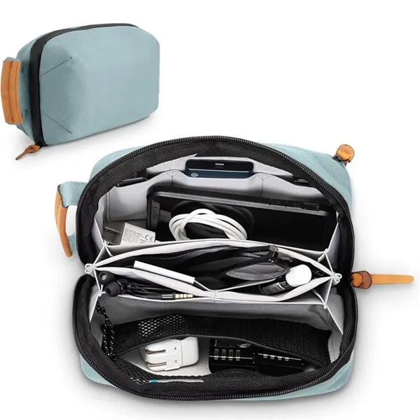 Small Electronics Organizer Pouch for Travel - Small Electronics Organizer Pouch for Travel - Image 0 of 4