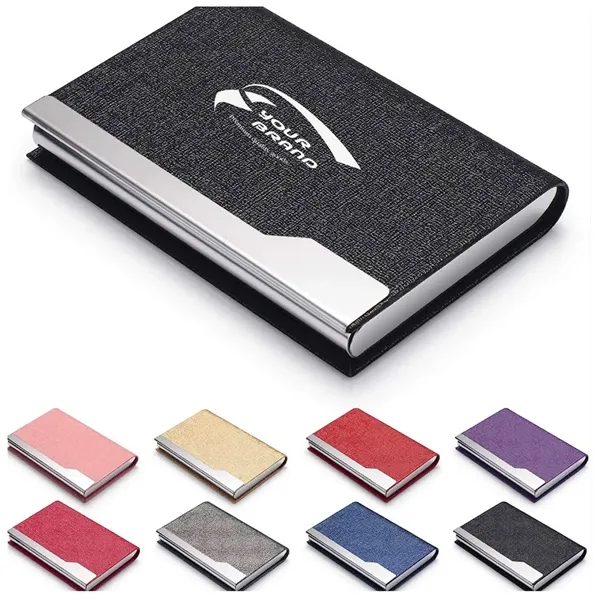 Premium PU Leather Magnetic Business Card Case - Premium PU Leather Magnetic Business Card Case - Image 0 of 4