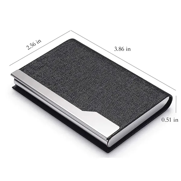 Premium PU Leather Magnetic Business Card Case - Premium PU Leather Magnetic Business Card Case - Image 1 of 4