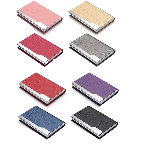 Premium PU Leather Magnetic Business Card Case - Premium PU Leather Magnetic Business Card Case - Image 4 of 4
