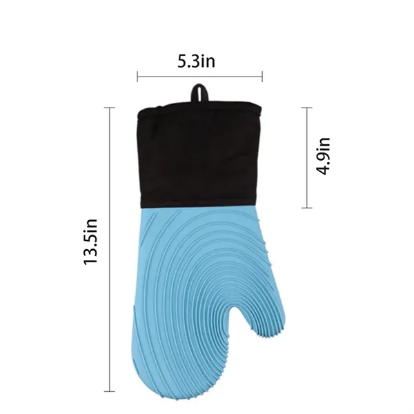 Thickened High Temperature Resistant Silicone Oven Gloves - Thickened High Temperature Resistant Silicone Oven Gloves - Image 1 of 8