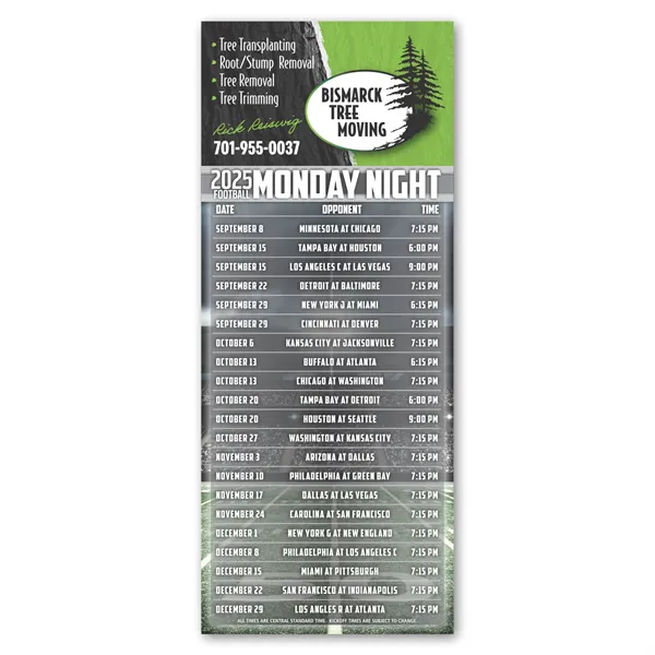 Football Schedule Magnet - Football Schedule Magnet - Image 2 of 8