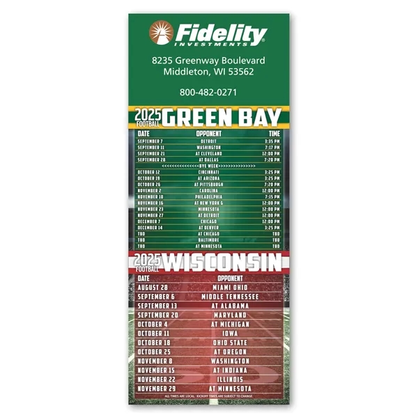 Football Schedule Magnet - Football Schedule Magnet - Image 3 of 8