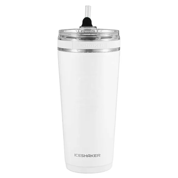 26 oz IceShaker® Stainless Insulated Flex Straw Water Bottle - 26 oz IceShaker® Stainless Insulated Flex Straw Water Bottle - Image 3 of 6