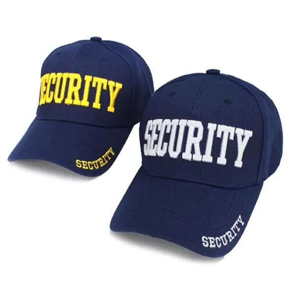 Black and Navy Caps with ID on Front, Rim, and Back - Black and Navy Caps with ID on Front, Rim, and Back - Image 1 of 1