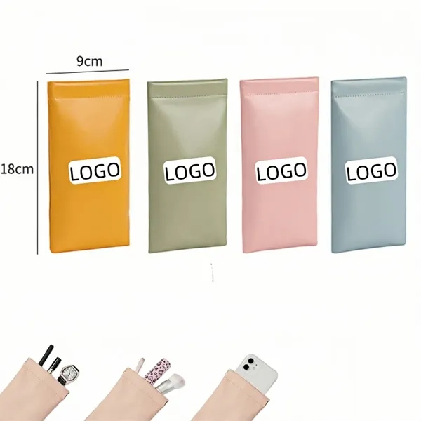 Portable Leather Glasses Case Squeeze Top - Portable Leather Glasses Case Squeeze Top - Image 1 of 5