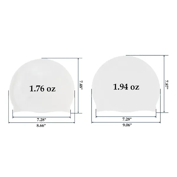 Solid Color Silicone Swim Cap - Solid Color Silicone Swim Cap - Image 1 of 18