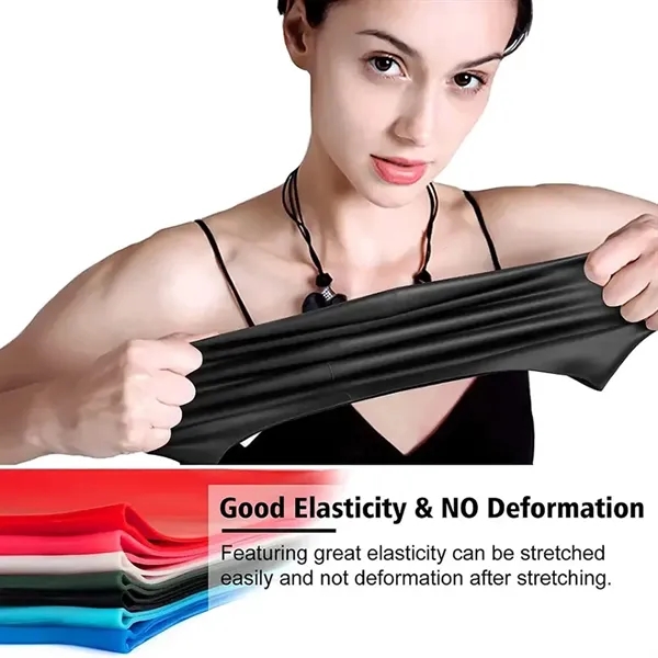 Solid Color Silicone Swim Cap - Solid Color Silicone Swim Cap - Image 2 of 18