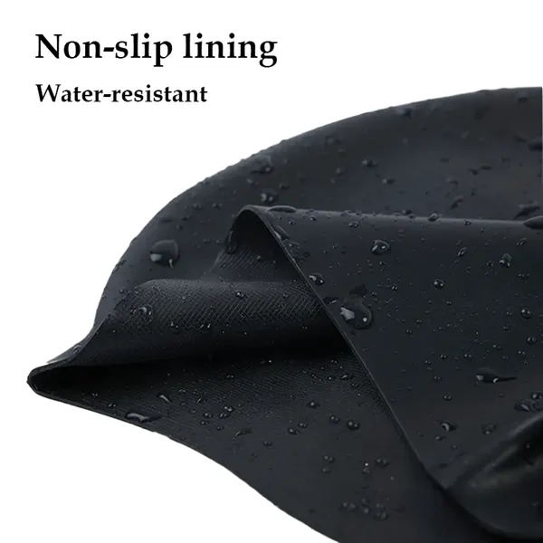Solid Color Silicone Swim Cap - Solid Color Silicone Swim Cap - Image 3 of 18