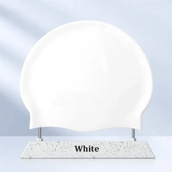 Solid Color Silicone Swim Cap - Solid Color Silicone Swim Cap - Image 5 of 18