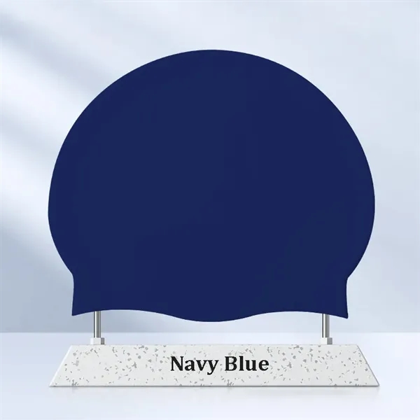 Solid Color Silicone Swim Cap - Solid Color Silicone Swim Cap - Image 9 of 18