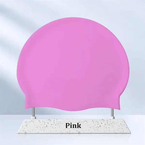 Solid Color Silicone Swim Cap - Solid Color Silicone Swim Cap - Image 13 of 18