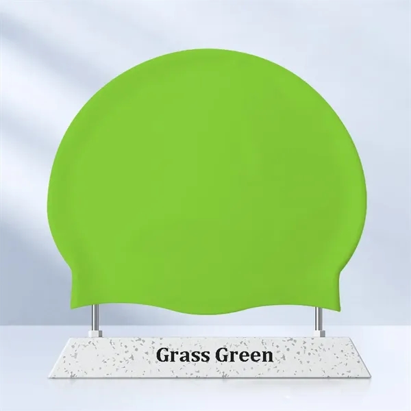 Solid Color Silicone Swim Cap - Solid Color Silicone Swim Cap - Image 17 of 18