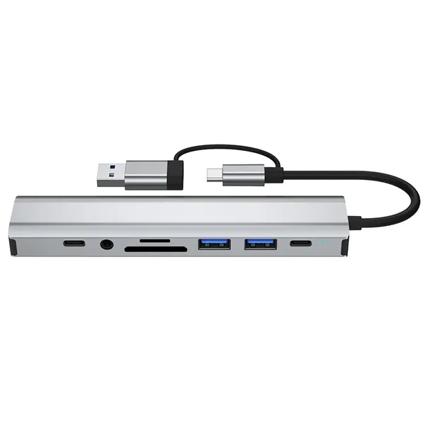9-in-1 USB Laptop Hub with Ethernet - 9-in-1 USB Laptop Hub with Ethernet - Image 2 of 4