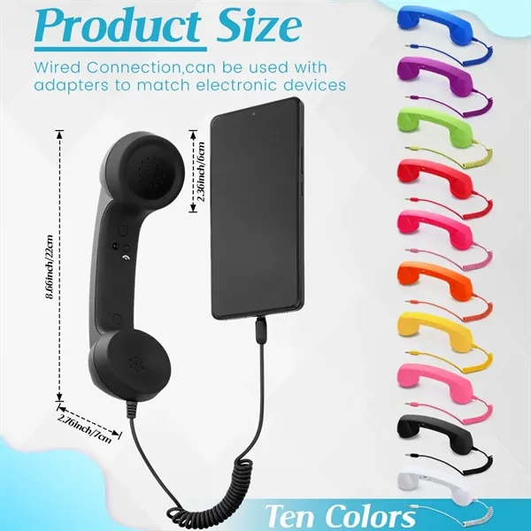 Retro 3.5mm Smartphone  With Receiver Mic Speaker - Retro 3.5mm Smartphone  With Receiver Mic Speaker - Image 2 of 5