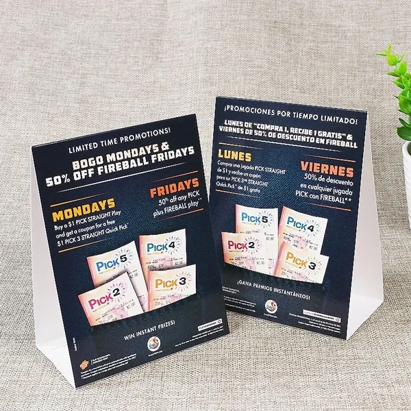 Custom Restaurant Office Exhibition Table Tent Place Cards - Custom Restaurant Office Exhibition Table Tent Place Cards - Image 0 of 2