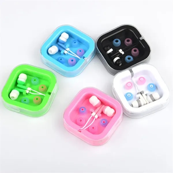 Earbuds with a Plastic Box - Earbuds with a Plastic Box - Image 1 of 1