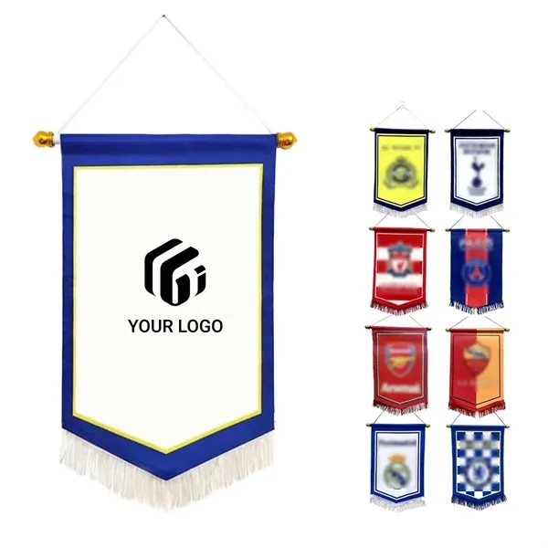 Sports evevnts waterproof durable hanging football club flag - Sports evevnts waterproof durable hanging football club flag - Image 0 of 4