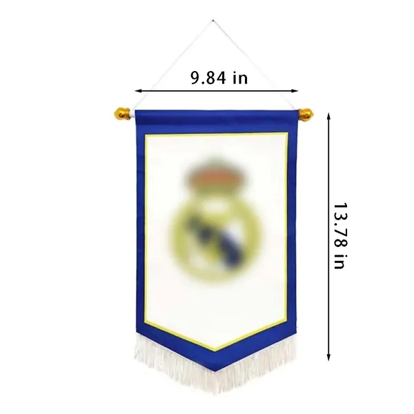Sports evevnts waterproof durable hanging football club flag - Sports evevnts waterproof durable hanging football club flag - Image 1 of 4