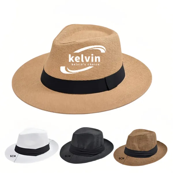 Foldable Straw Beach UV Protection Fishing Sun Hat - Foldable Straw Beach UV Protection Fishing Sun Hat - Image 0 of 4