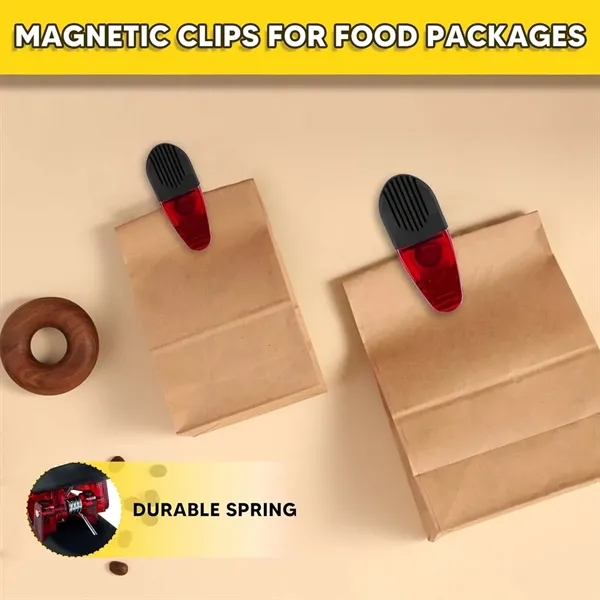 Kitchen gadgets food storage fridge magnet bag chip clips - Kitchen gadgets food storage fridge magnet bag chip clips - Image 3 of 4