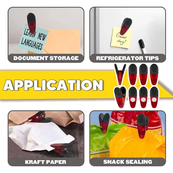 Kitchen gadgets food storage fridge magnet bag chip clips - Kitchen gadgets food storage fridge magnet bag chip clips - Image 4 of 4