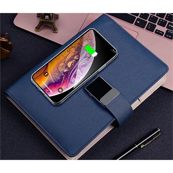 Password & Fingerprint Lock Notebook with Power Bank - Password & Fingerprint Lock Notebook with Power Bank - Image 2 of 4
