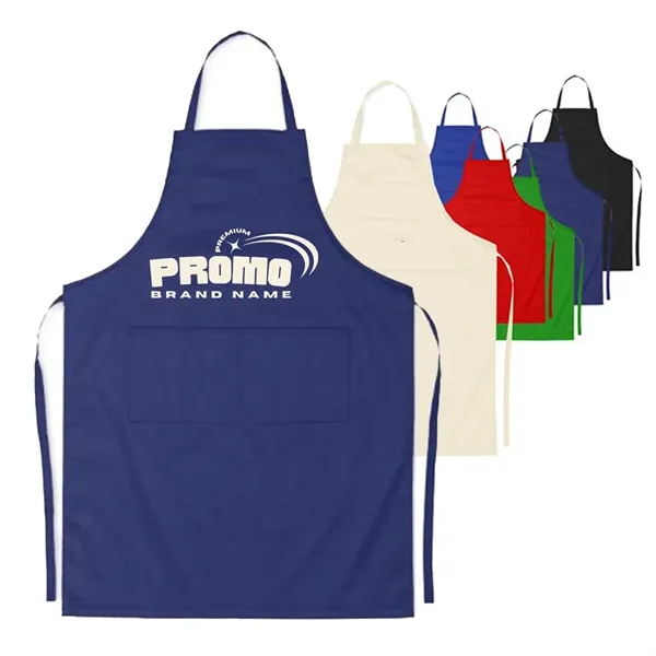 Adult Cotton Apron with Front Pocket Adjustable Unisex - Adult Cotton Apron with Front Pocket Adjustable Unisex - Image 0 of 8